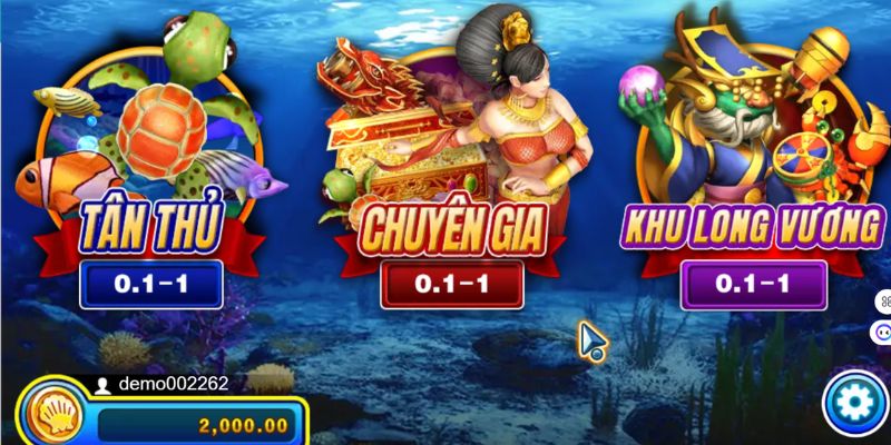 Đồ họa game bắn cá tại King33 được thiết kế dạng 3D đẹp lung linh